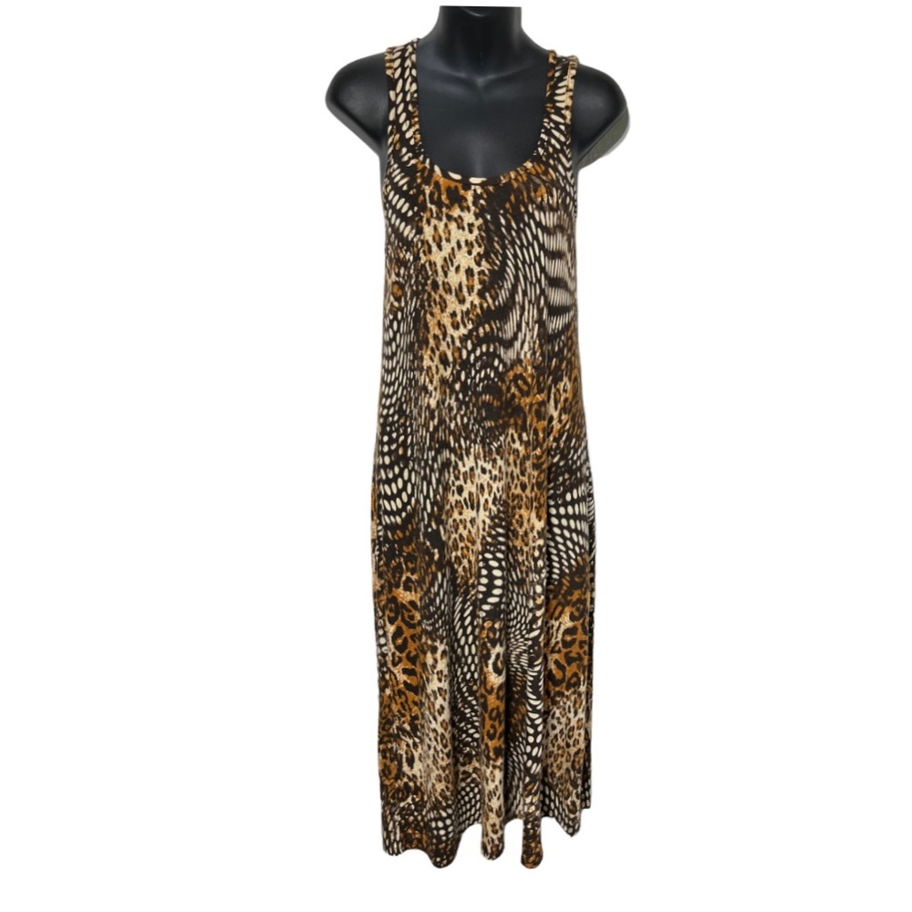 Born In America Racerback Animal Print Maxi Dress - Picture 5 of 8